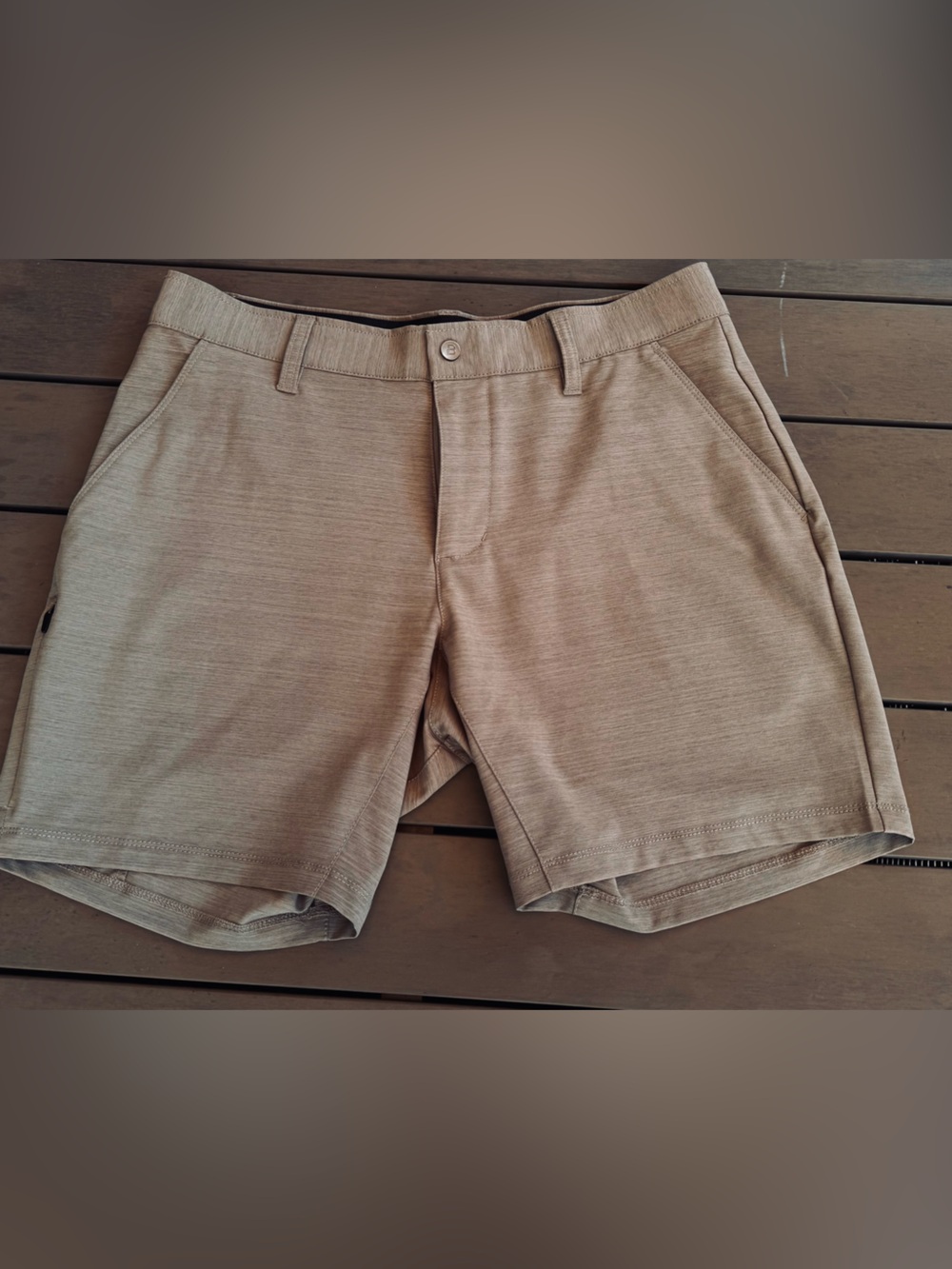 BYLT Basics “Kinetic” Tan Performance Stretch Shorts
